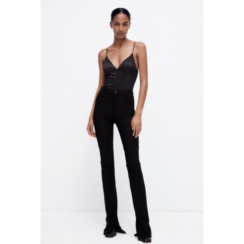 Zara slit hem leggings
